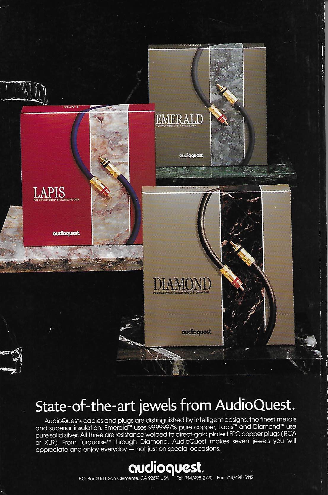 AUDIOQUEST: Lapis / Emerald and Diamond - Audiophile News & Music Review